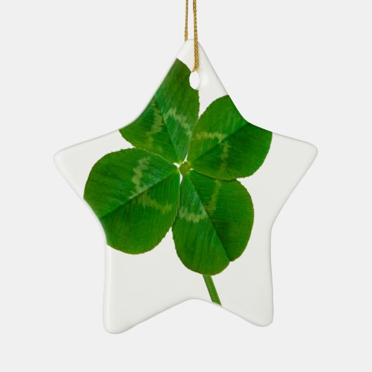 A vierblättriges Kleeblatt Keramikornament (Rechts)