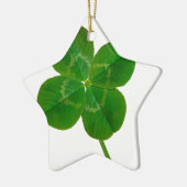 A vierblättriges Kleeblatt Keramikornament (Links)
