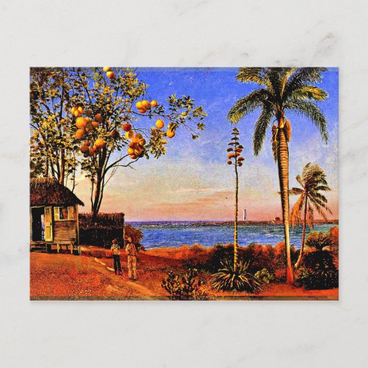 A View in Bahamas, Albert Bierstadt painting P Postkarte (Vorderseite)