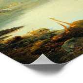 A View of a Town along the Rhine Poster (Ecke)