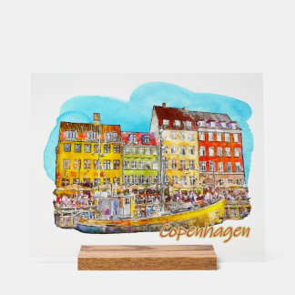 A view of Copenhagen Acrylschild
