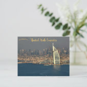 A View of Dubai United Arab Emirates Postcard Postkarte (Stehend Vorderseite)