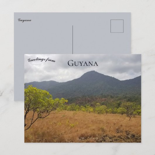 A View of Guyana Postkarte (Vorne/Hinten)