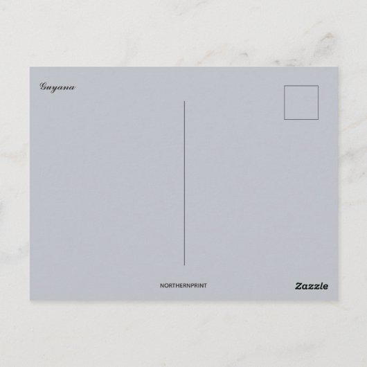 A View of Guyana Postkarte (Rückseite)