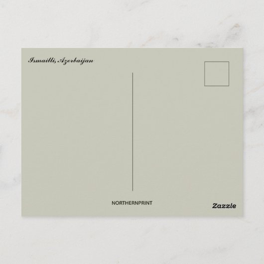 A View of Ismailli Azerbaijan Postkarte (Rückseite)