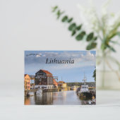 A View of Klaipeda Lithuania Postkarte (Stehend Vorderseite)