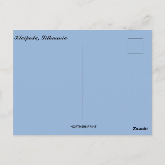 A View of Klaipeda Lithuania Postkarte (Rückseite)