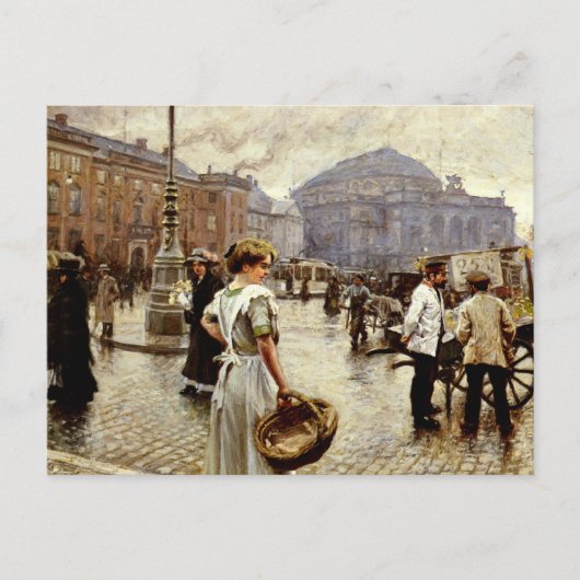 A View of Kongens Nytorv, Kopenhagen, Postkarte (Vorderseite)