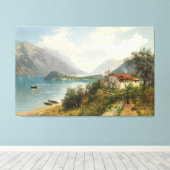  A View of Lake Como Leinwanddruck (Insitu (Holzboden))