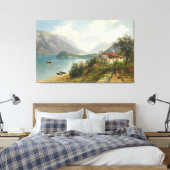  A View of Lake Como Leinwanddruck (Insitu (Schlafzimmer))