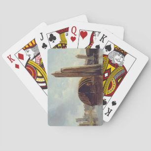 A View of Lambeth (oil on panel) Spielkarten