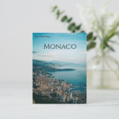 A View of Monaco Postkarte (Stehend Vorderseite)