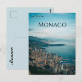 A View of Monaco Postkarte (Vorne/Hinten)