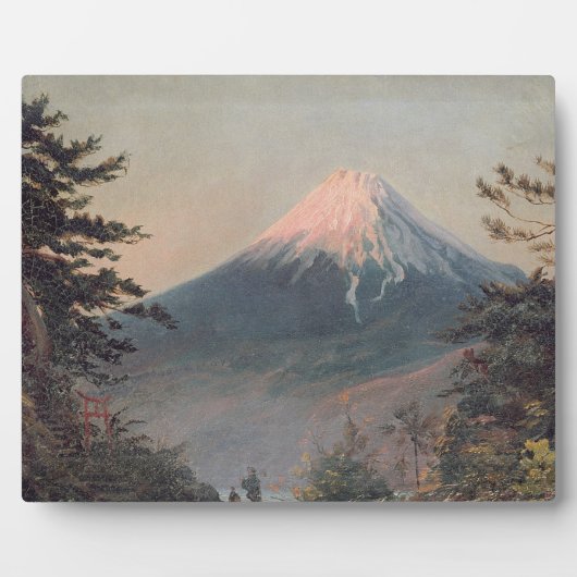 A View of Mount Fusiyama with Figures in the Foreg Fotoplatte (Vorderseite)