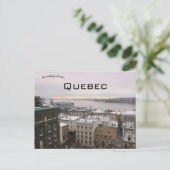 A View of Quebec City Quebec Canada Postkarte (Stehend Vorderseite)