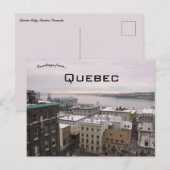 A View of Quebec City Quebec Canada Postkarte (Vorne/Hinten)