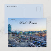 A View of Seoul South Korea Postkarte (Vorne/Hinten)