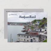 A View of St. John's Newfoundland Canada Postkarte (Vorne/Hinten)