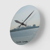 A view of Toronto Round Runde Wanduhr (Winkel)