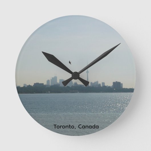 A view of Toronto Round Runde Wanduhr (Vorderseite)