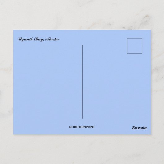 A View of Uganik Bay Alaska Postkarte (Rückseite)