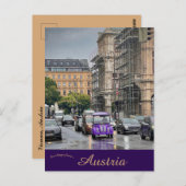A View of Vienna Austria on a Rainy Day Postkarte (Vorne/Hinten)