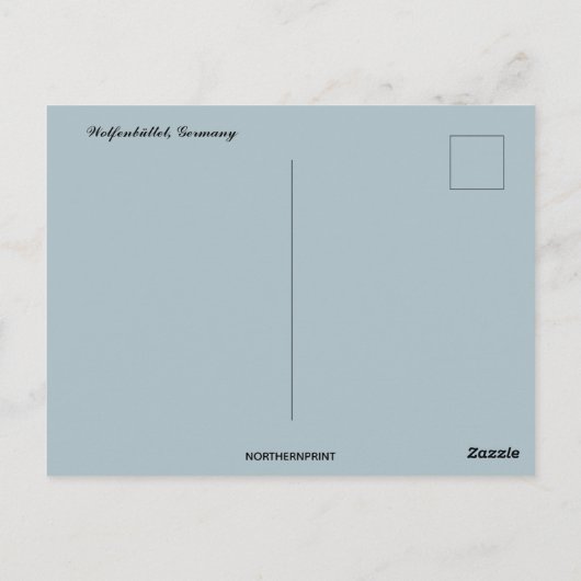 A View of Wolfenbuttel Germany Postkarte (Rückseite)