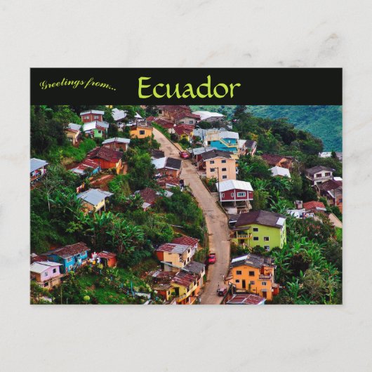 A View of Zaruma Ecuador Postkarte (Vorderseite)