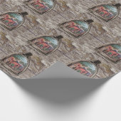 a view through a stirrup geschenkpapier (Ecke)