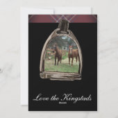 a view through the stirrups feiertagskarte (Rückseite)