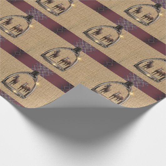 A VIEW THROUGH THE STIRRUPS GESCHENKPAPIER (Ecke)