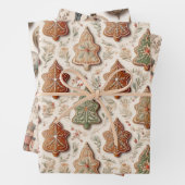 A Vintage Christmas Season Geschenkpapier Set (Beispiel)