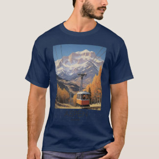 A Vintage Travel Illustration of Aspen Colorado US T-Shirt