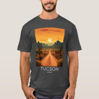 A Vintage Travel Illustration of Tucson Arizona US T-Shirt