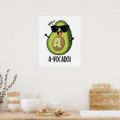 A-vocado Funny Avocado Pun Poster (Küche)