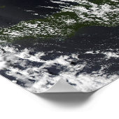 A volcanic plume from the Rabaul caldera Poster (Ecke)