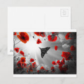 A Vulcan Poppy Red Postkarte (Vorne/Hinten)