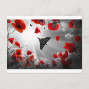 A Vulcan Poppy Red Postkarte