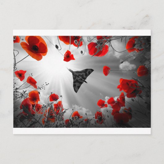 A Vulcan Poppy Red Postkarte (Vorderseite)