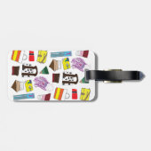 A.W. Bagography Gepäckanhänger (Rückseite horizontal)