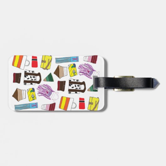 A.W. Bagography Gepäckanhänger (Rückseite horizontal)