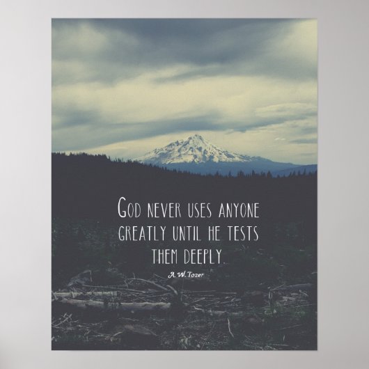 A.W. Tozer Quote Poster (Vorne)
