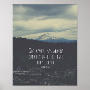 A.W. Tozer Zitat Poster
