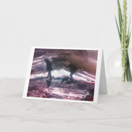 A walk by the waves karte (Vorderseite)