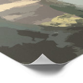 A Walk in the Woods: Personalized Tree Carving Poster (Ecke)