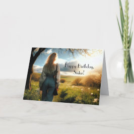A WALK - SISTER BIRTHDAY CARD DANKESKARTE