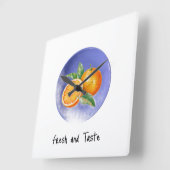 A wall clock for a home that loves freshness  quadratische wanduhr (Winkel)