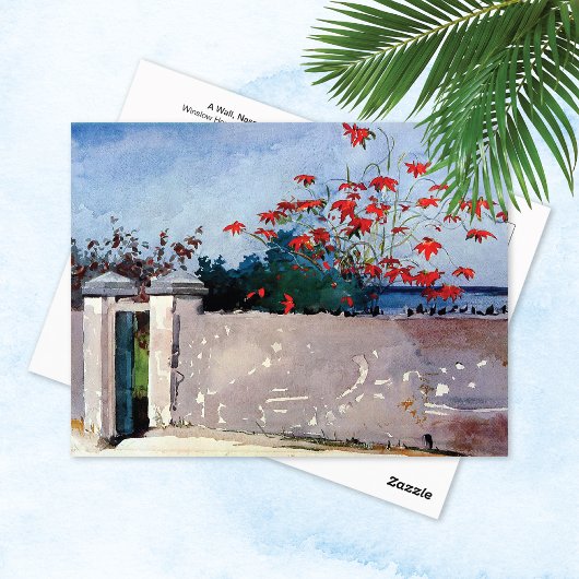 A Wall Nassau Winslow Homer Postkarte