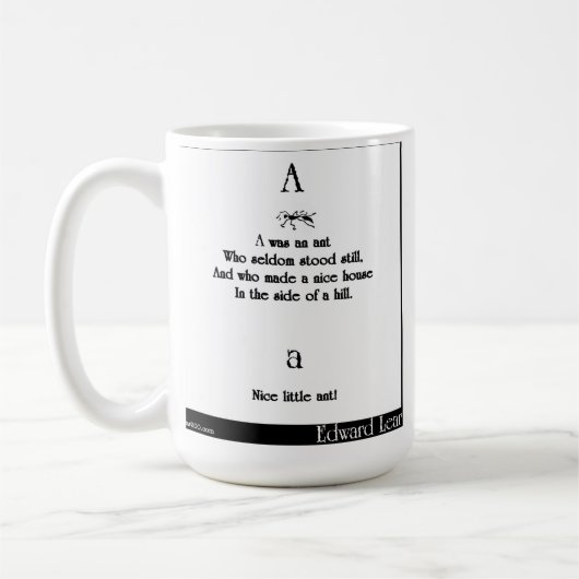 A war eine Ameise Kaffeetasse (Links)