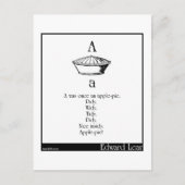 A war einmal ein Apfelkuchen Postkarte (Vorderseite)